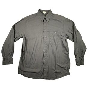 Zanella Men's XL Black Tonal Dobby Weave Made In Italy SEE DESCRIPTION